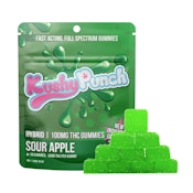  Kushy Punch - Hybrid Sour Apple INDIVIDUAL GUMMIES 100MG