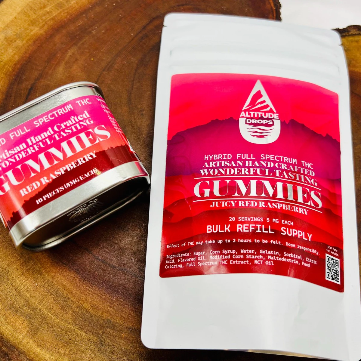 Altitude Drops - Altitude Drops | Red Raspberry Gummies | 20PK Main Image