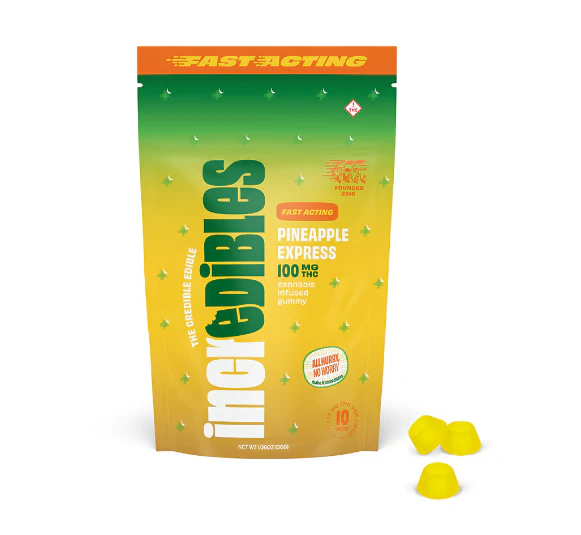 incredibles - IncrEdibles | Fast Acting Gummies (10ct) | Pineapple Express | 100mg Main Image