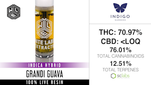 WLE | Grandi Guava | 1.0g Indica Live Resin Cartridge