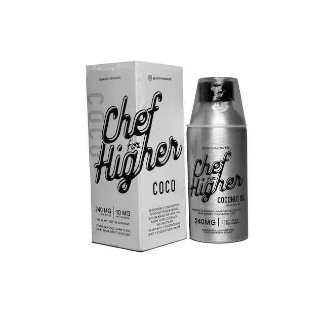 Chef For Higher - Chef For Higher | Coconut Oil | 240mg Infused Cooking Oil Main Image