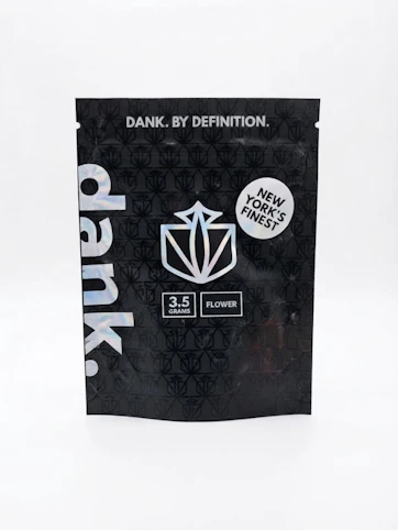 DANK - Motor Breath - Indica - 29.41% THC | 3.5g Premium Cannabis Flower | Dank   -W8 FRONT