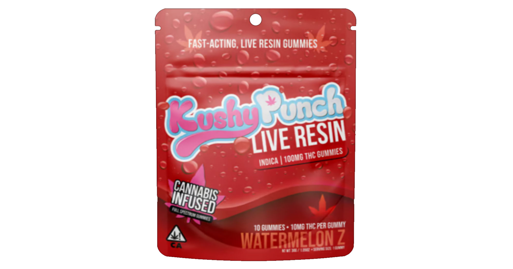 Watermelon Z Live Resin Gummies - 100mg