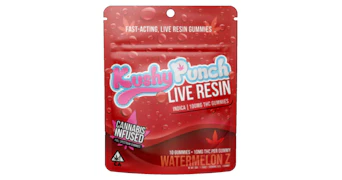 Kushy Punch - Watermelon Z Live Resin Gummies - 100mg