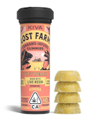 KIVA: Lost Farms Juicy Peach "Mimosa" Live Resin Gummies 10-Piece/100mg (S)