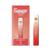 Sauce Strawberry Cough Distillate Infused Disposable Vape 1g