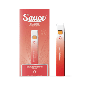 Sauce - Sauce Strawberry Cough Distillate Infused Disposable Vape 1g