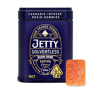 JETTY EXTRACTS - Sour Orange Gummies (Solventless) - 100mg (SH) - Jetty