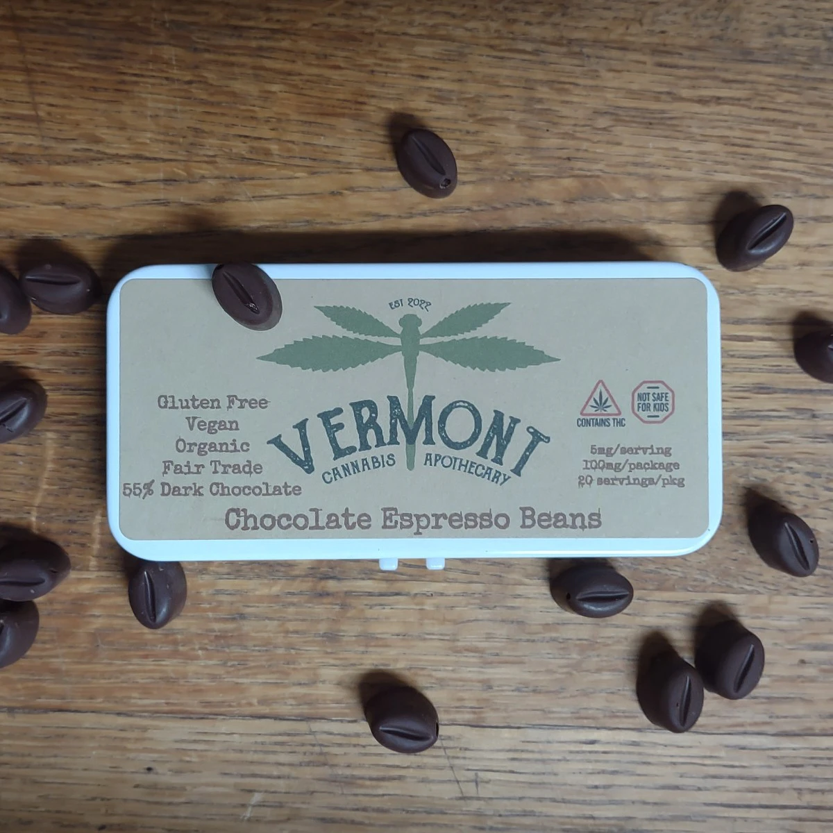Vermont Cannabis Apothecary - Vermont Cannabis Apothecary | Chocolate Espresso Beans | 20PK Main Image