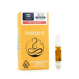 HALARA - HALARA Live Diamond Sauce - Hella Jelly 1G Cartridge [ S ] THC% 70