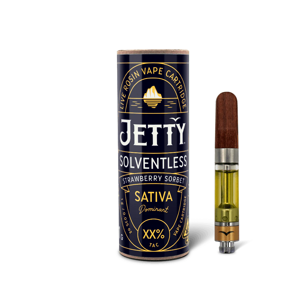 Jetty - Jetty Strawberry Sorbet Solventless Vape Cartridge 1g Main Image