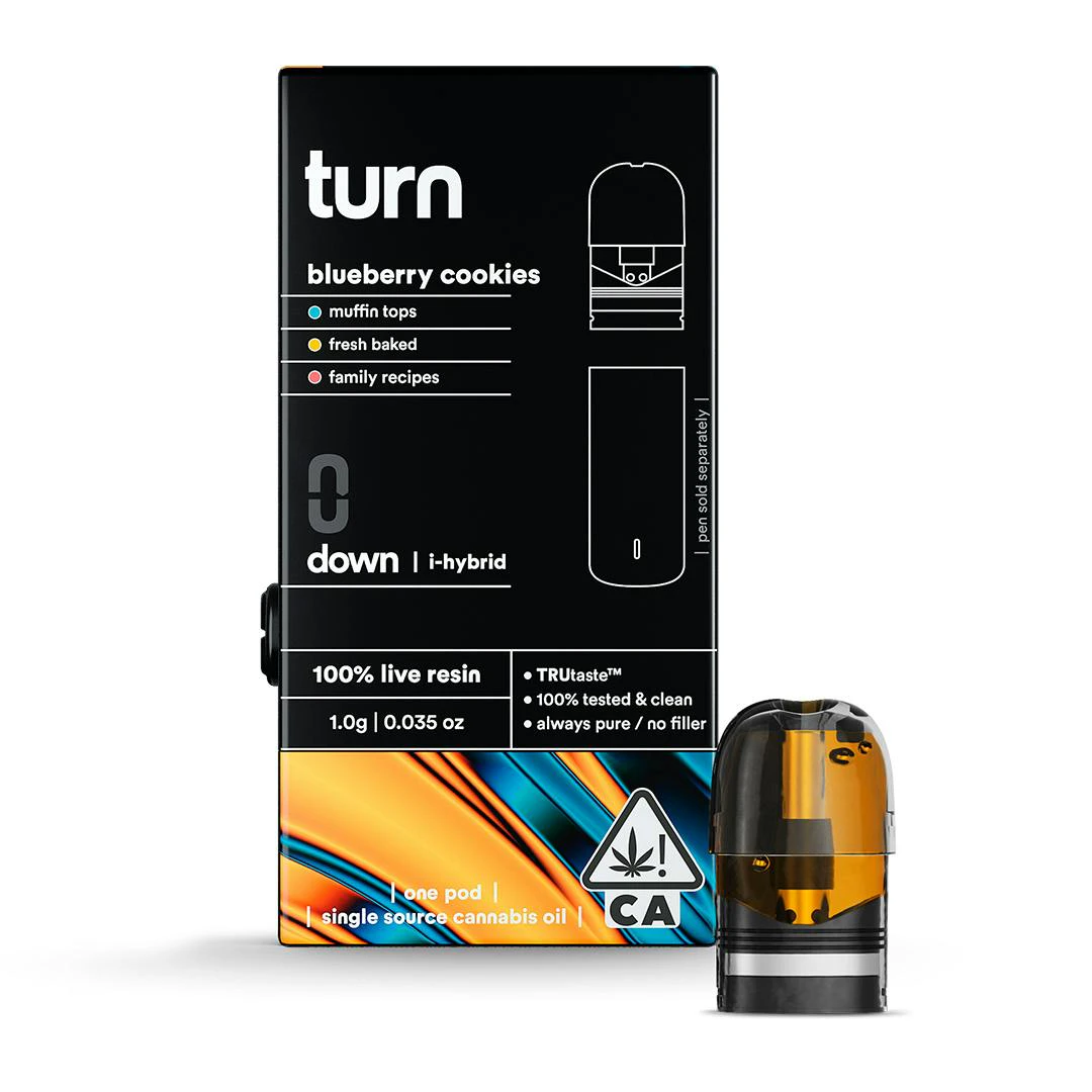 turn - TURN | BLUEBERRY COOKIES LIVE RESIN - POD | CARTRIDGE | 1G Main Image