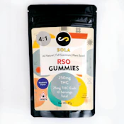 SOLA Edibles | 250mg RSO 4:1 Gummies | Blueberry