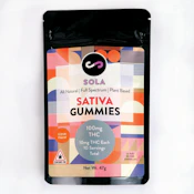 Sola Edibles | 100mg Sativa Gummies 