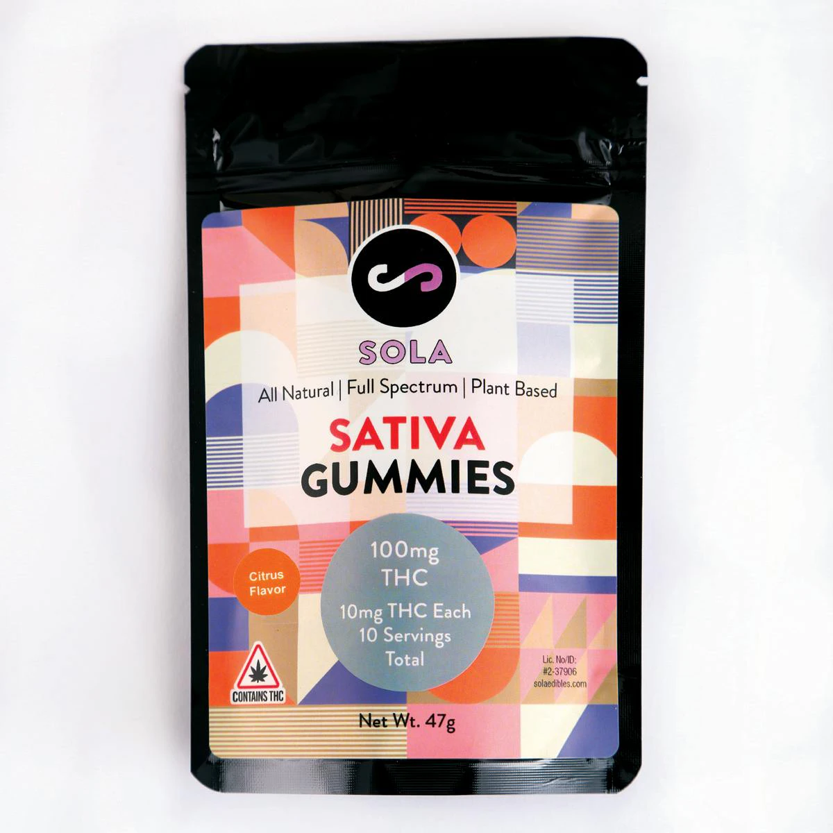 Sola Edibles - Sola Edibles | 100mg Sativa Gummies  Main Image