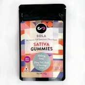250mg Hash Rosin Sativa Gummies | SOLA EDIBLES