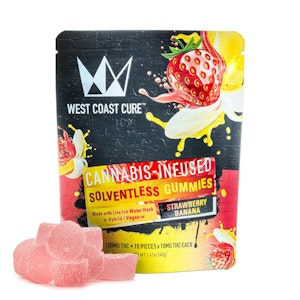 WEST COAST CURE - West Coast Cure | Strawberry Banana | Gummies | [100mg] 10pk | Hybrid