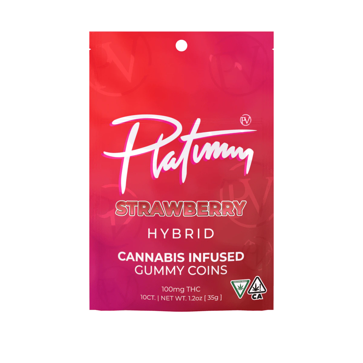 Platinum Vape - Strawberry - 100mg Gummies (Platinum) Main Image