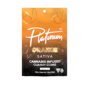 Platinum Vape 200mg Gummies - Orange (Sativa)