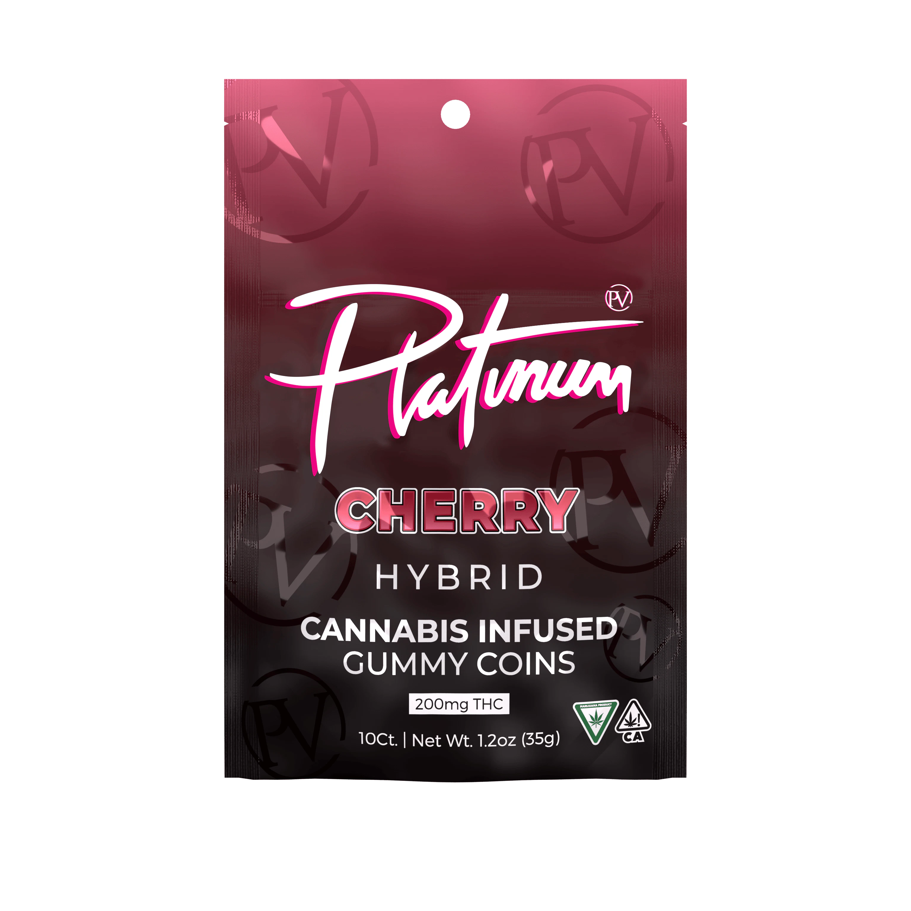 Platinum Vape - Platinum Vape 200mg Gummies - Cherry (Hybrid) Main Image