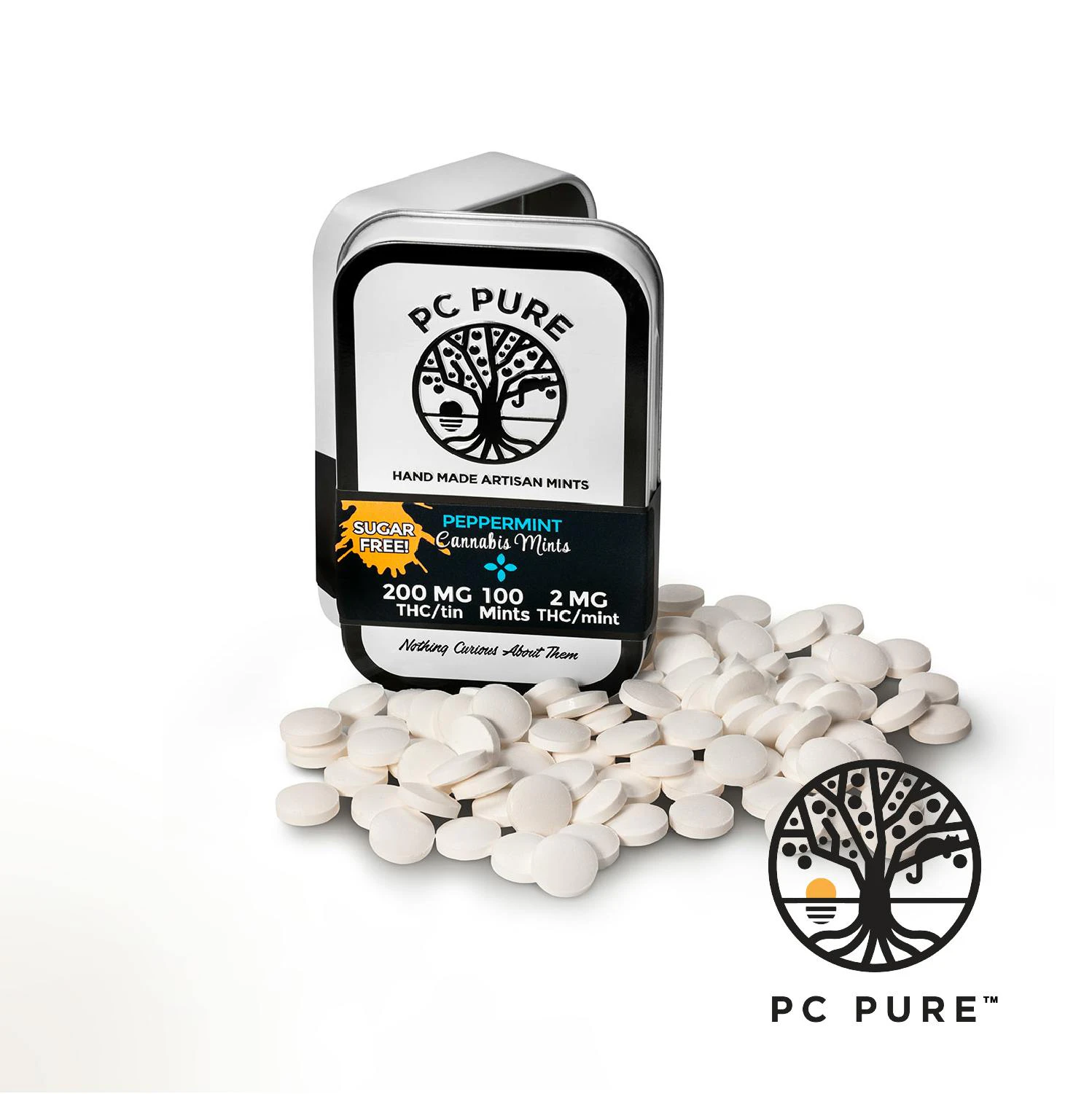 PC PURE - Wintergreen Mints 200mg (100x2mg) - PC PURE Main Image