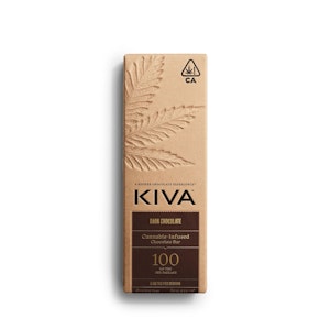 KIVA - KIVA: DARK CHOCOLATE BAR 100MG