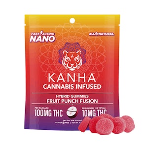 KANHA - Kanha Nano Hybrid Fruit Punch Fusion Gummies 100mg