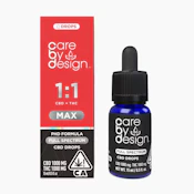 [Care By Design] MAX Full Spectrum Tincture - 15ml - 1:1 (CBD:THC) 