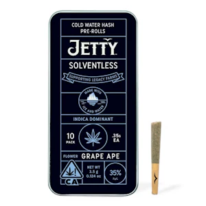 Jetty Extracts - 10pk - Grape Ape -Solventless - 3.5g (IH) Jetty