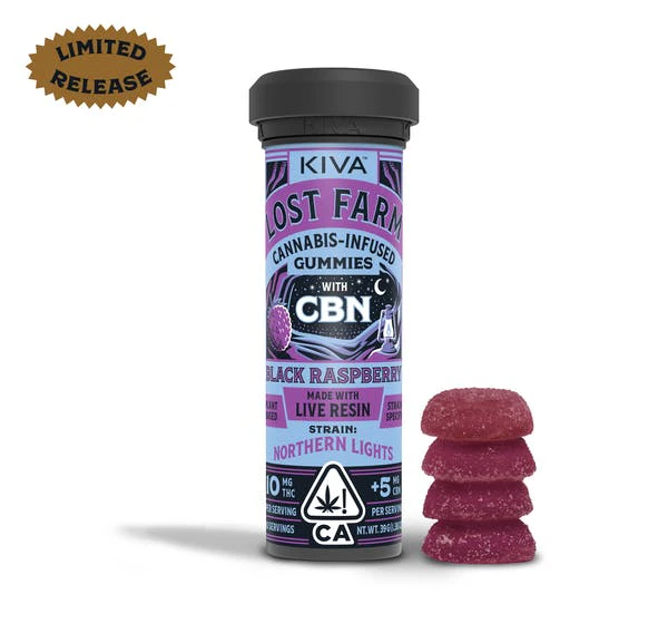 Lost Farms - Lost Farm "Black Raspberry x Northern Lights" CBN Gummies Main Image
