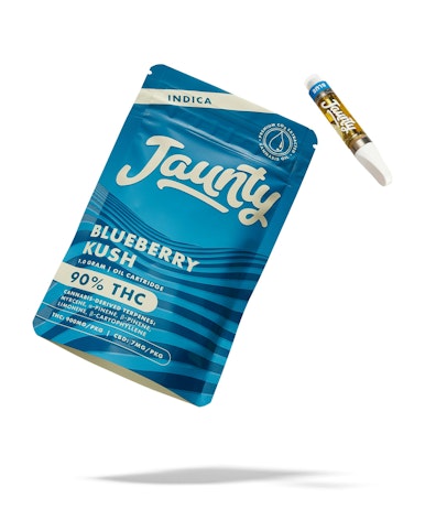 Jaunty - Blueberry Kush -Indica- | 510 Thread Battery | CDT | 1g  Cannabis Oil (Cartridge)  |   Jaunty   -L2