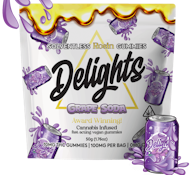 Delights Rosin Gummies/Grape Soda/100mg/(I)