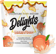 Delights Rosin Gummies/Peaches N' Cream/100mg/(H)