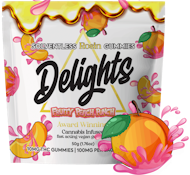 Delights Rosin Gummies/Fruity Peach Punch/100mg/(S)