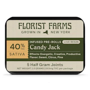 Florist Farms | Infused Live Resin | Candy Jack | 1/2 Gram Joints | 5pk