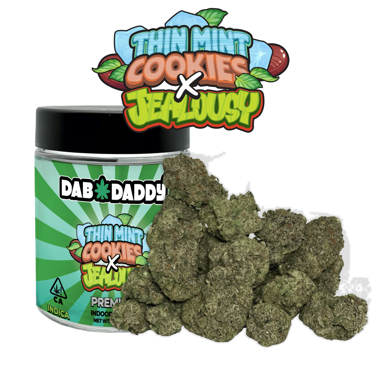 Dab Daddy Ⓡ - Thin Mint Cookies X Jealousy - 28g Indoor Premium Flower (Dab Daddy®) Main Image
