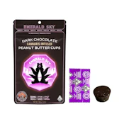 Emerald Sky Dark Chocolate Peanut Butter Cups - Indica 100mg 10pk