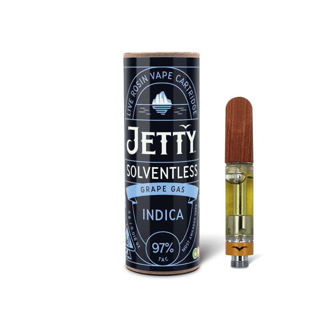 Jetty Extracts - Grape Gas | Solventless Cartridge | 1g Main Image