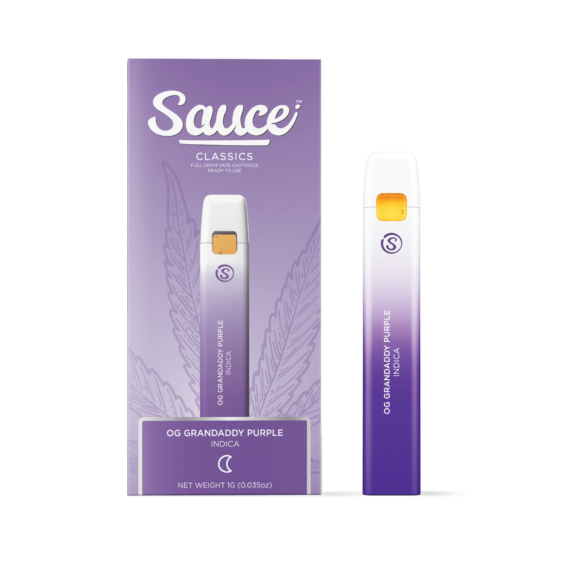 Sauce. - Sauce Classics - OG Grandaddy Purple - Disposable Vape - 1G Main Image