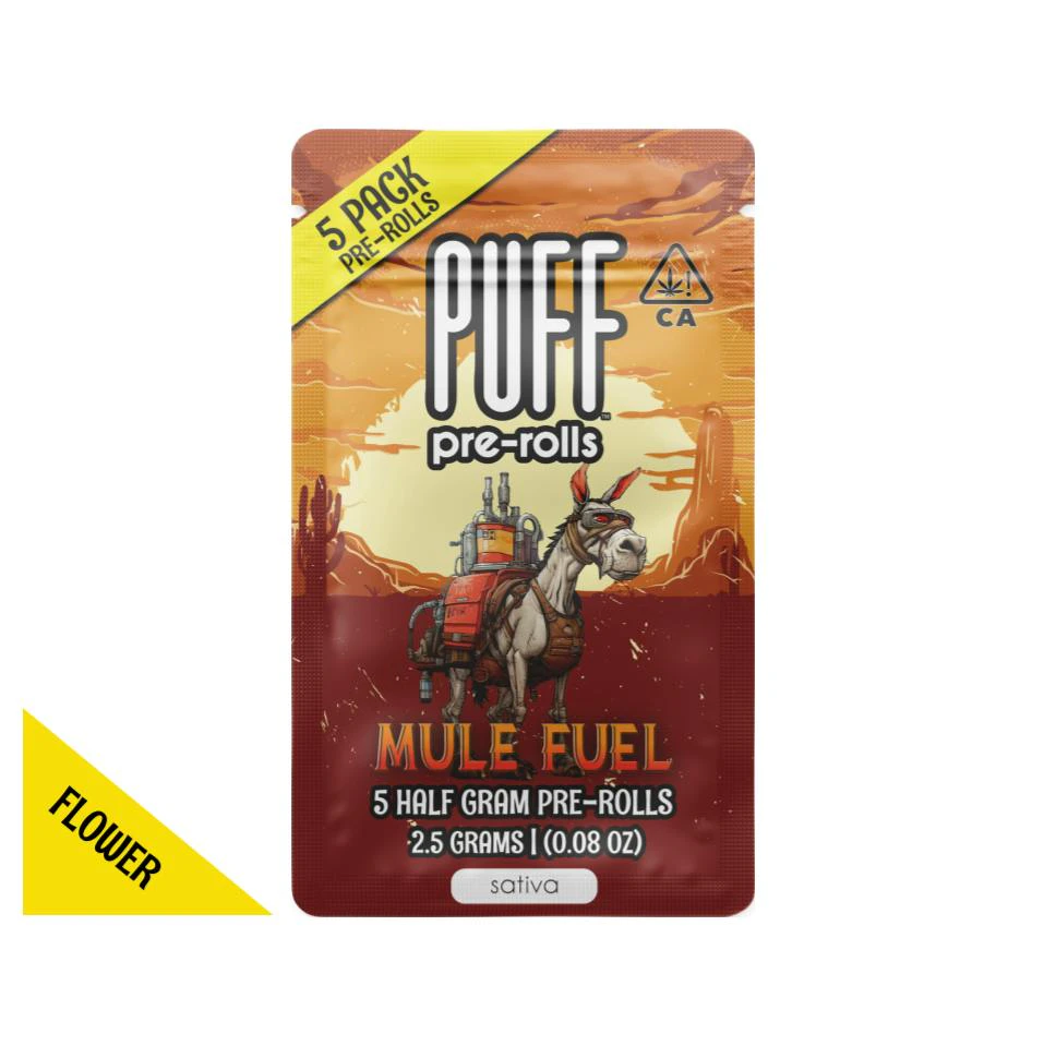 PUFF - Puff Mule Fuel x Acapulco Gold 5 pack pre-rolls - 2.5 gram Main Image