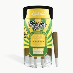 FUZZIES - Lemon Diesel 5pk Delights Infused Prerolls (2.5g)