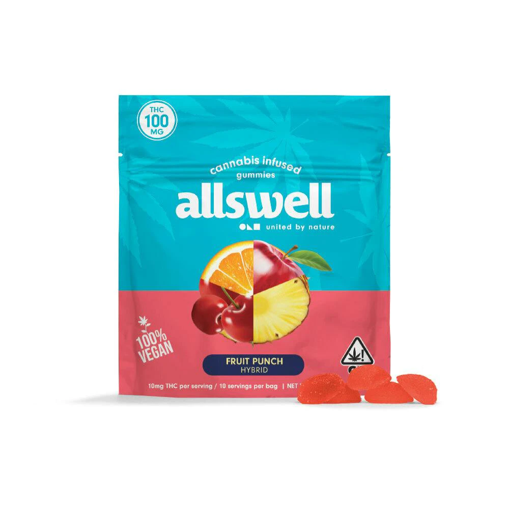 Allswell - Allswell - Edibles - Gummies - Fruit Punch - 100mg Main Image