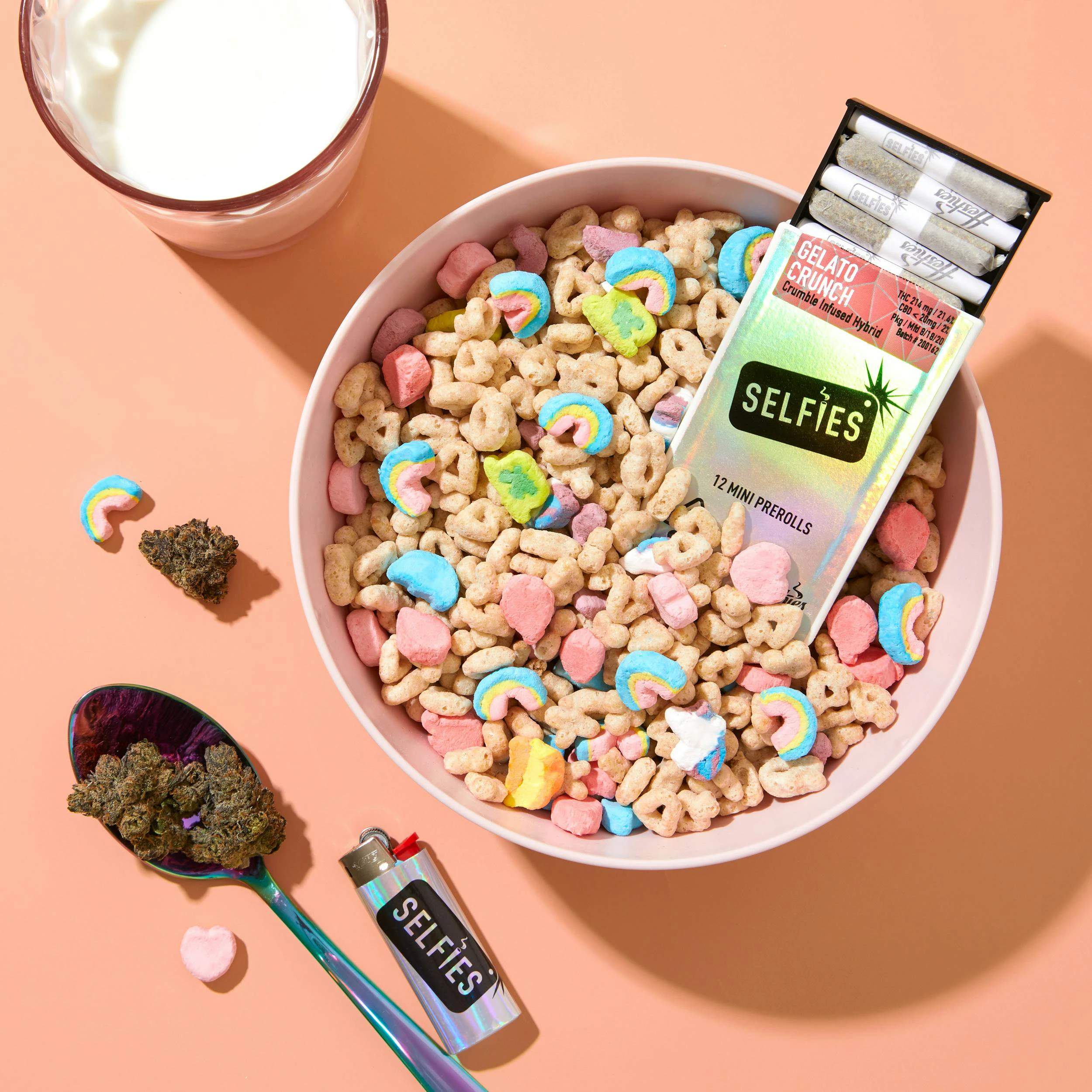 SELFiES - Infused Preroll 12 Pack (3g) - Gelato Crunch Main Image