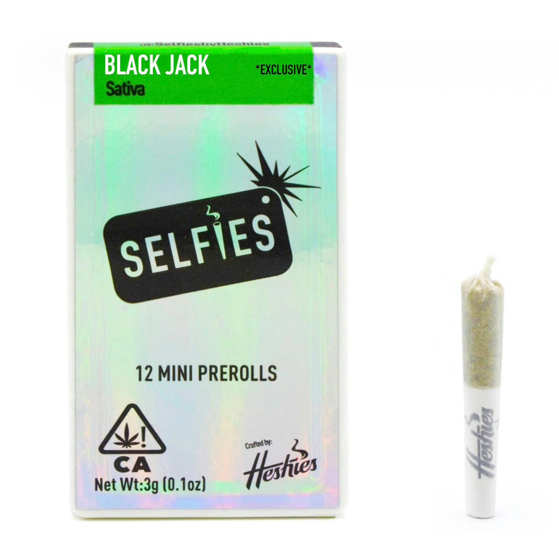 SELFiES - Preroll 12 Pack (3g) - Black Jack Main Image