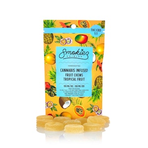 Smokiez Edibles - Smokiez - Edibles - Tropical Fruit CBD 1:1 - 100MG