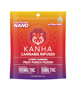 Khana - KANHA - NANO Hybrid Fruit Punch Fusion 100mg (10 mg/each)