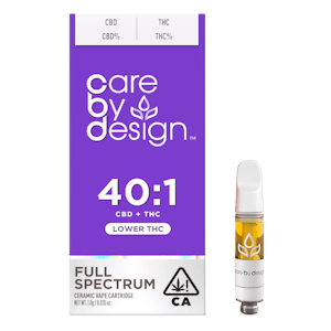 CARE BY DESIGN - CBD 40:1 Full Spectrum Vape Cartridge