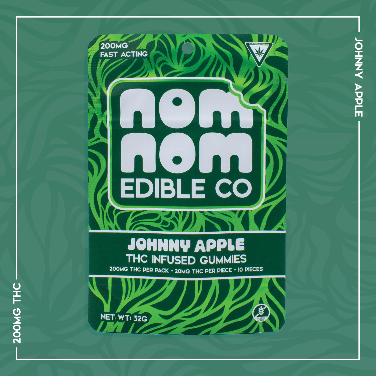 Nom Nom - Nom Nom Edible Co. | Johnny Apple | 200mg Main Image