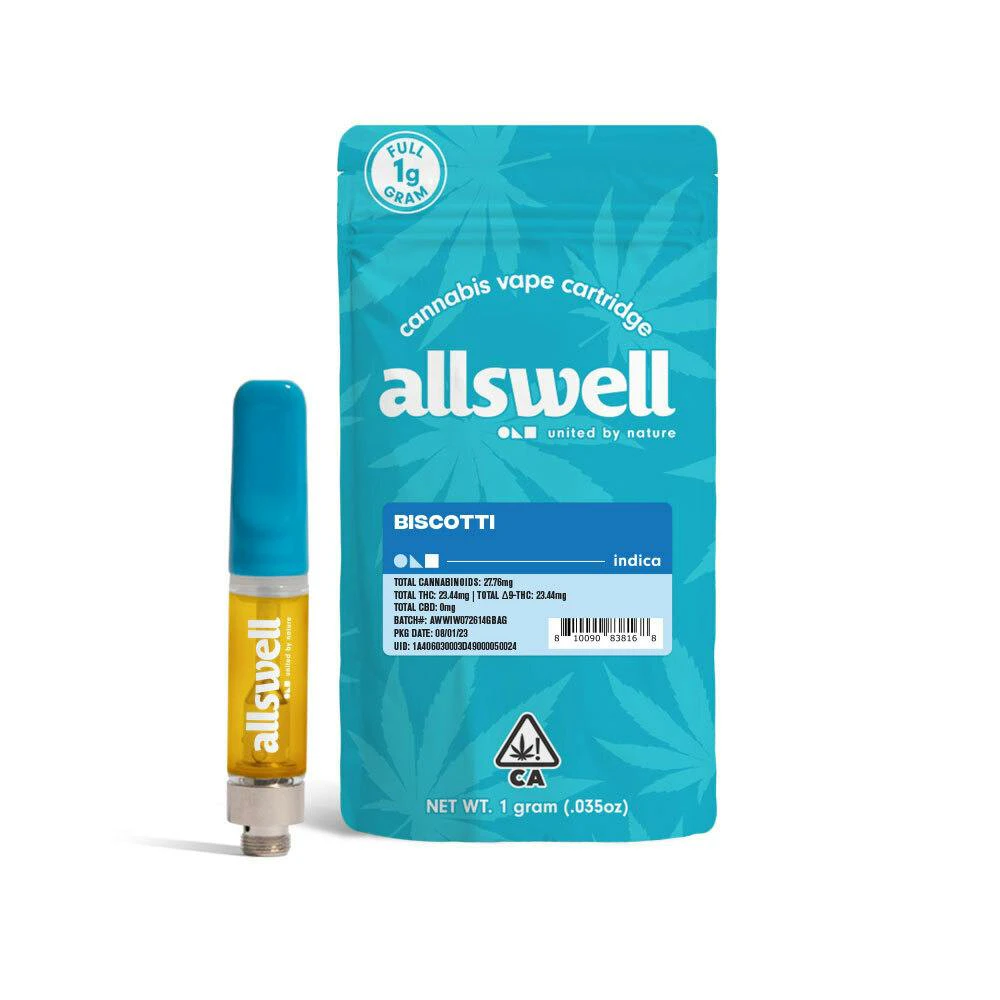 Allswell - Allswell - Cartridge - Distillate - Biscotti - 1g Main Image