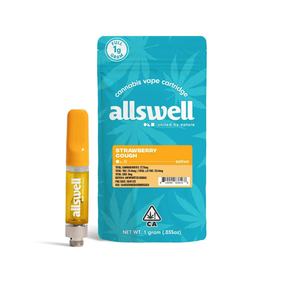 Allswell - Allswell - Cartridge - Distillate - Strawberry Cough - 1g Main Image